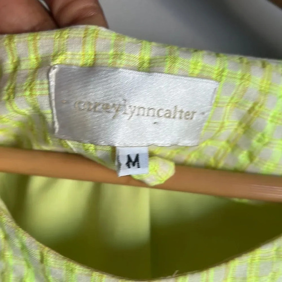 Anthropologie Corey Lynn Calter Yellow  Mariah Textured Mini Dress Size Medium - Picture 7 of 13